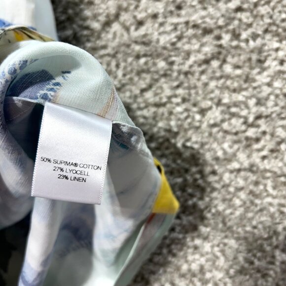 Daniel Cremieux Hawaiian Shirt Mens Medium Short Sleeve Button - Picture 6 of 8